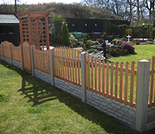 Garden Fence & concrete gravel boards